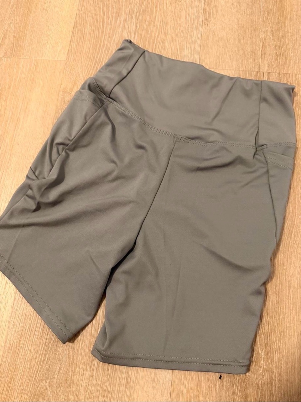 High-Waist Bike Shorts and bra
